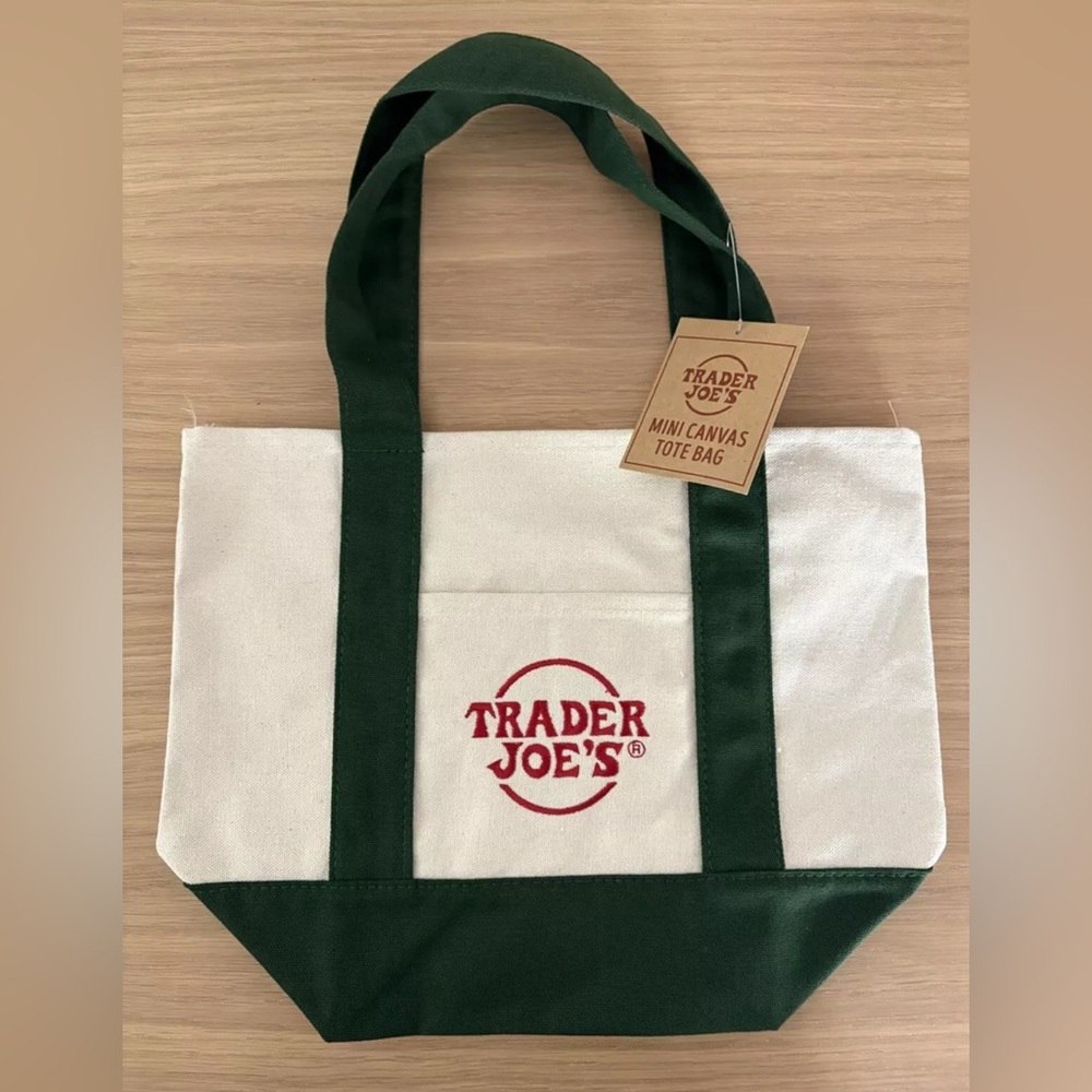 Trader Joe’s mini canvas tote bag